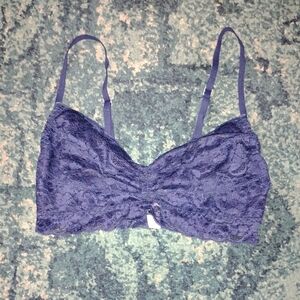 Lace Bralette in Navy Blue